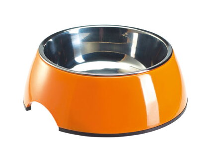 Miska miska pro psa melamin oranžová