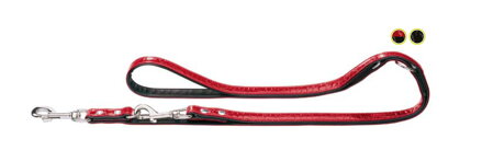 Výcvikové vodítko Modern Art Fashion Kroko červená/černá