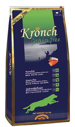 Krmivo pro psy Kronch Grain Free 13,5 Kg- mořský losos"