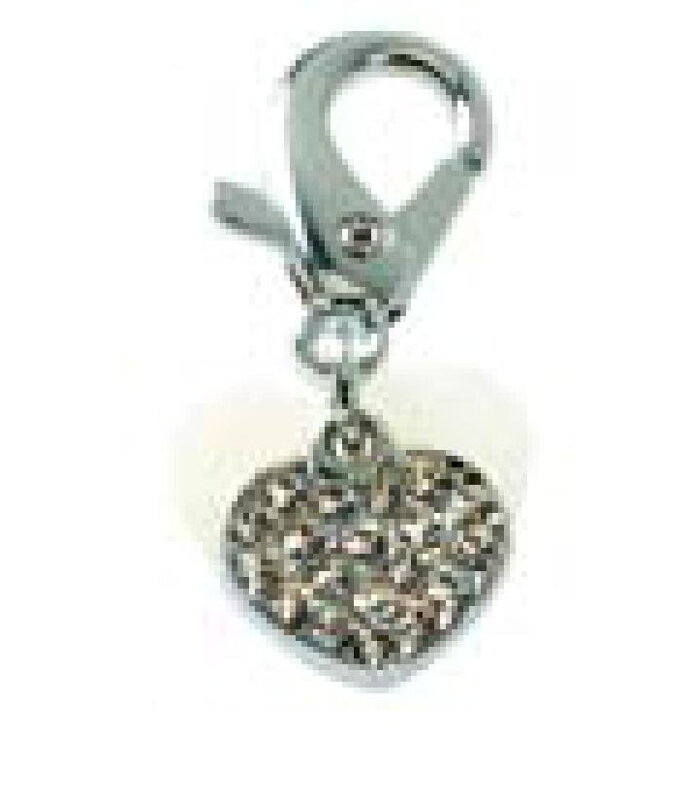 Přívěsek na obojek pro psa Mini Crystal Heart - Hunter