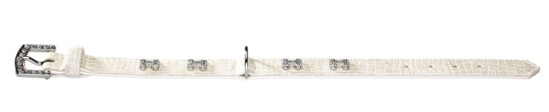 Obojek Croque Bone bílá