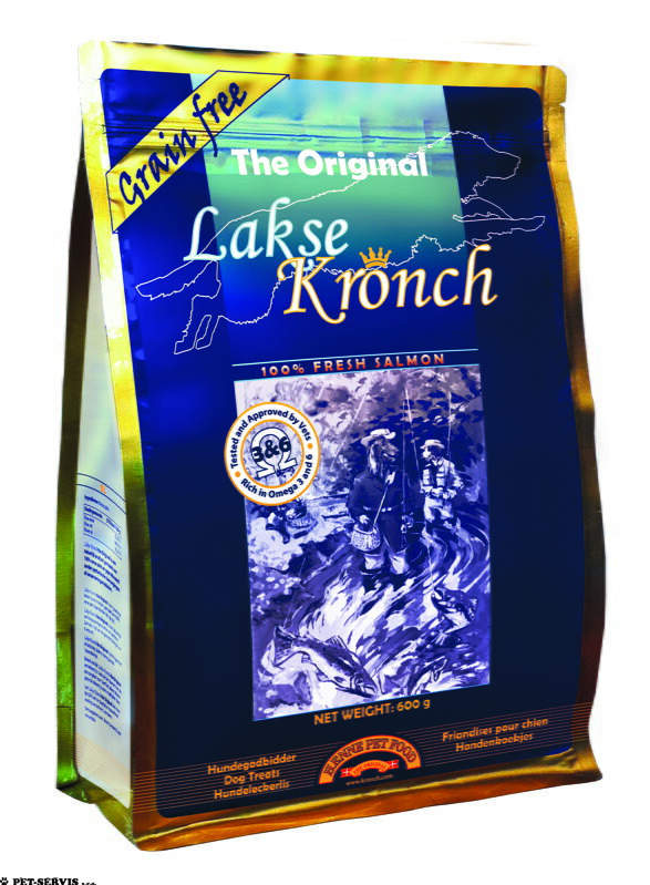 Pamlsky pro psy Kronch Grain Free 600g Losos