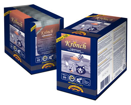 Kronch LakseMousse  Grain Free, Salmon 95%  6 x 100g pro psy a kočky